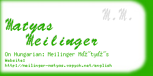 matyas meilinger business card